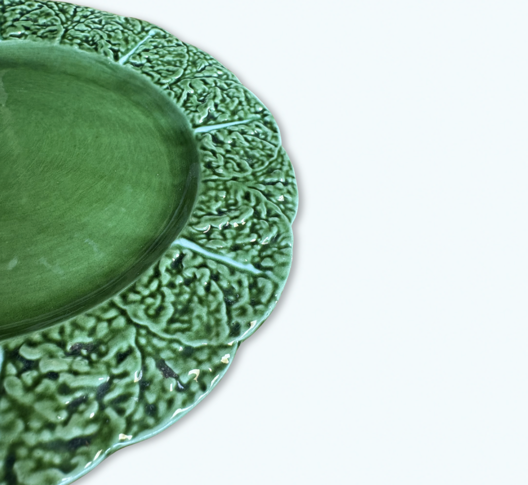 Assiette moyenne feuille de chou