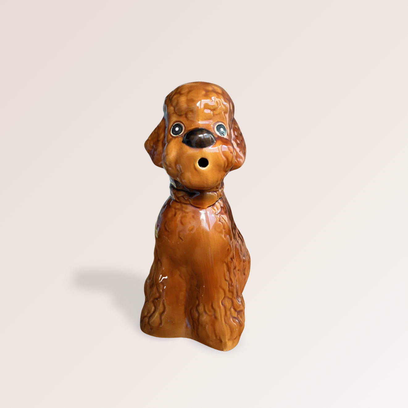 Pichet Chien vintage en faïence