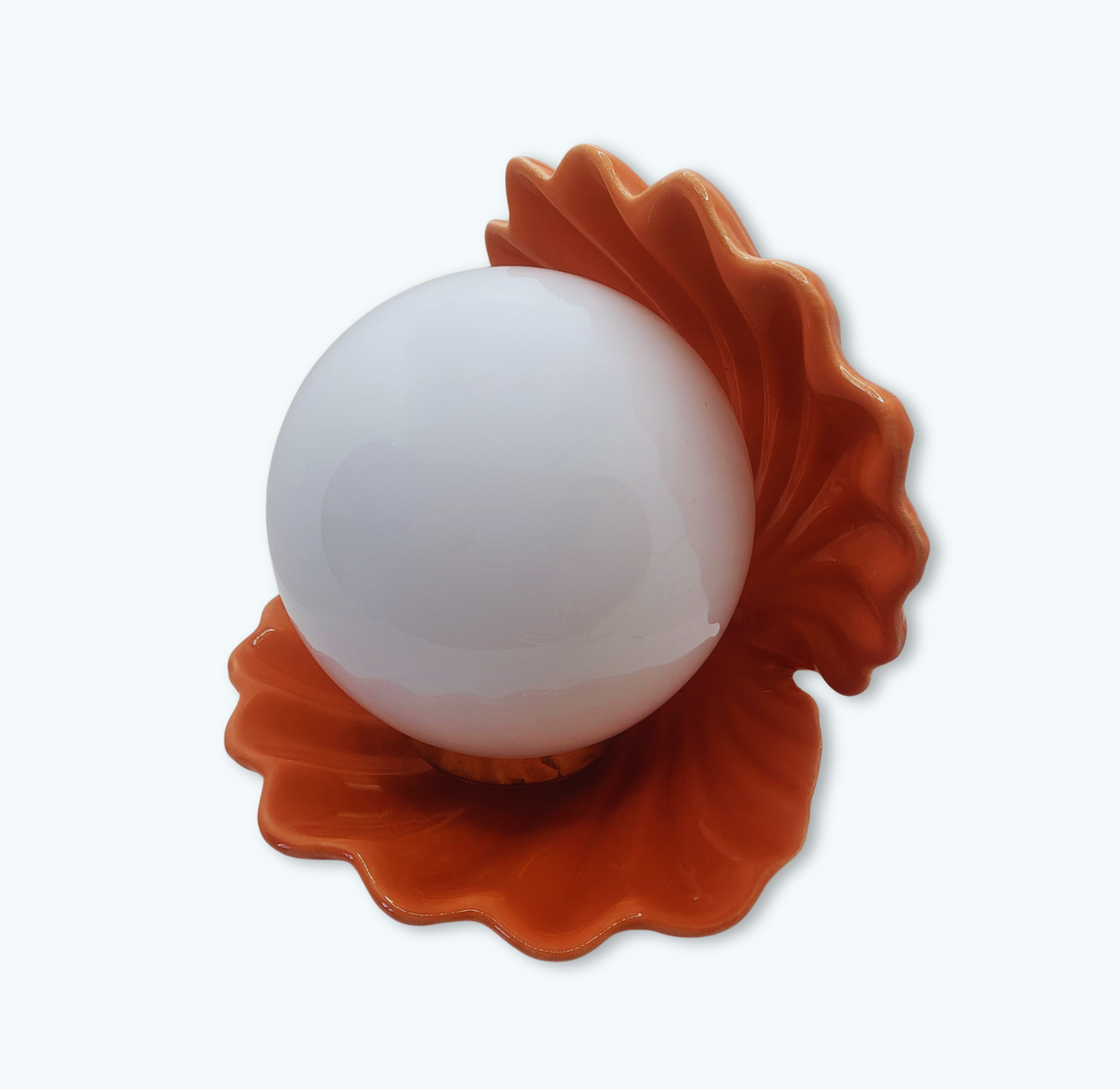 Lampe Coquillage Orange – Luminothérapie Rétro Ultra Kitsch
