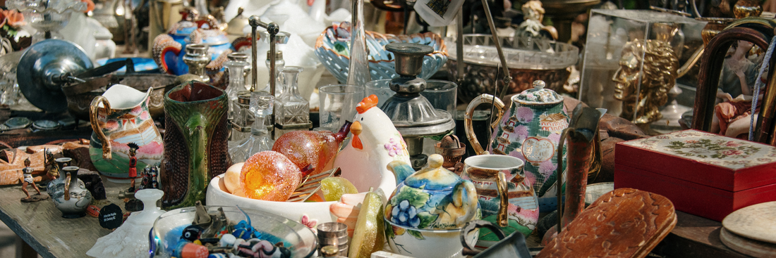 présentation stand brocante