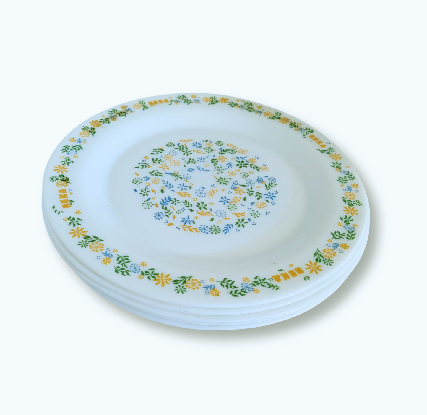 Assiette Arcopal Reka – Motif fleuri vintage