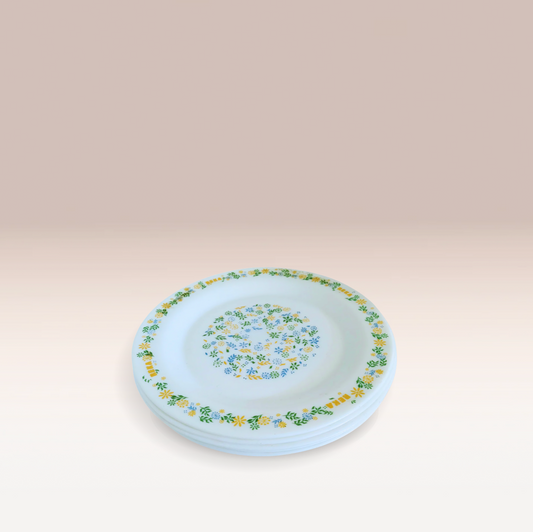 Assiette Arcopal Reka – Motif fleuri vintage