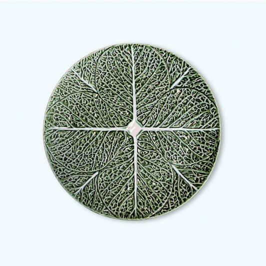 Grande assiette feuille de chou