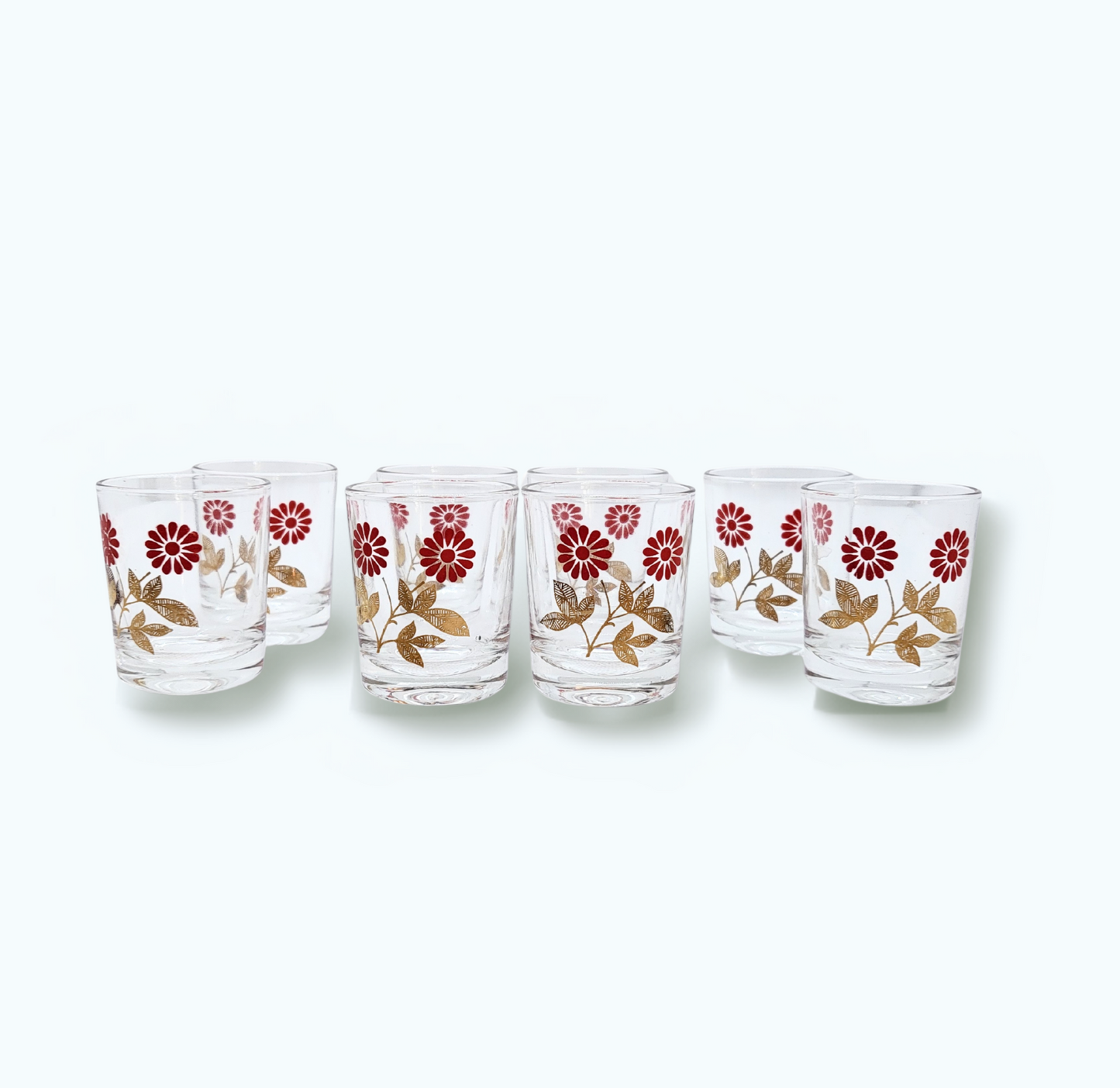 Verres à liqueur fleuri – Reims France