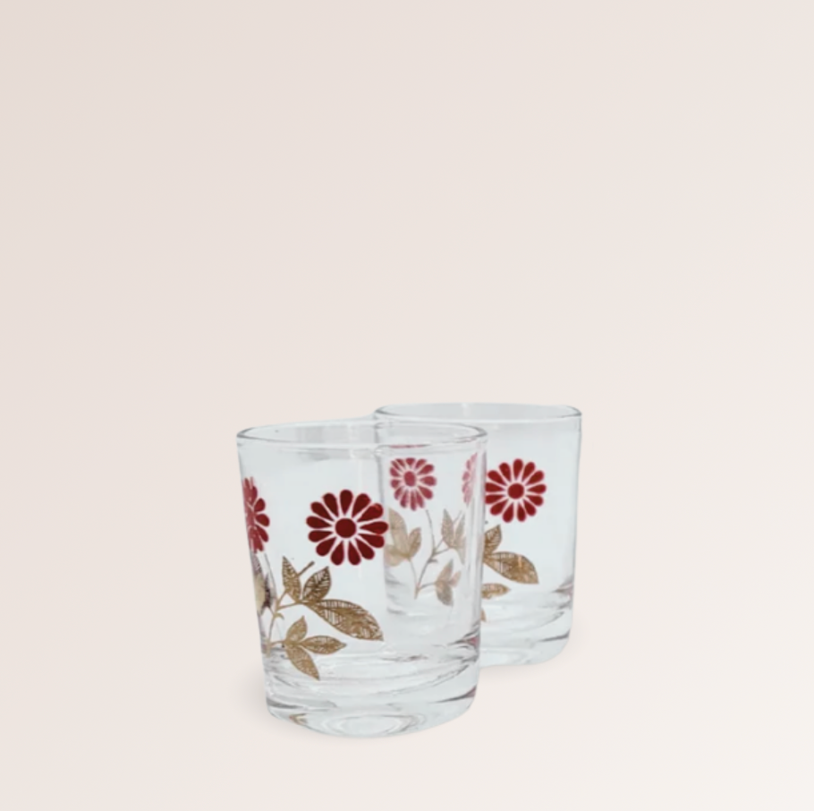 Verres à liqueur fleuri – Reims France