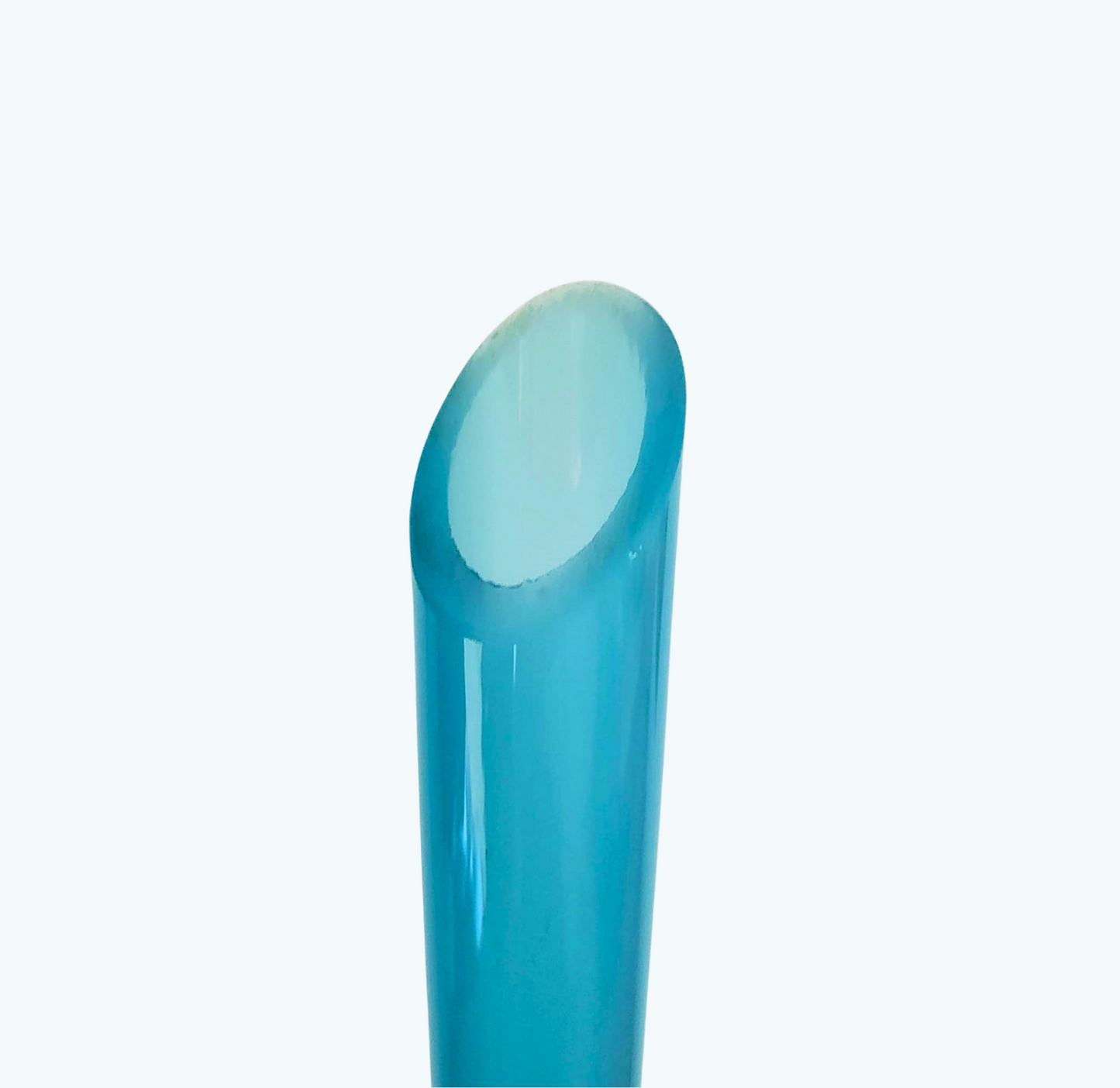 Vase en opaline bleu – Élégance vintage