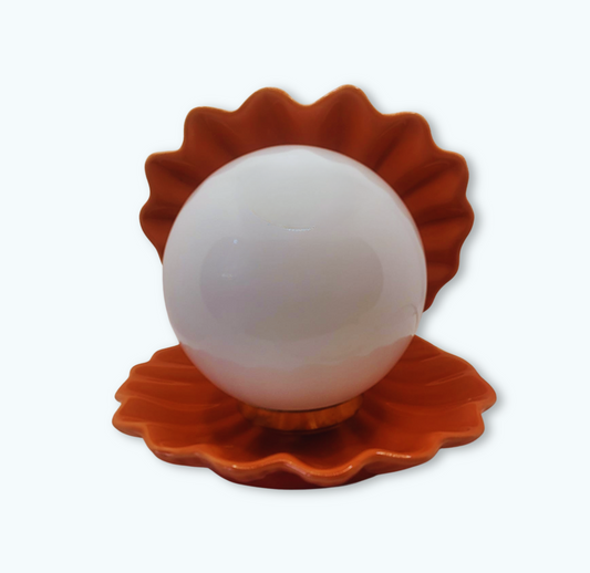 Lampe Coquillage Orange – Luminothérapie Rétro Ultra Kitsch