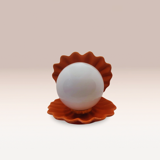 Lampe Coquillage Orange – Luminothérapie Rétro Ultra Kitsch
