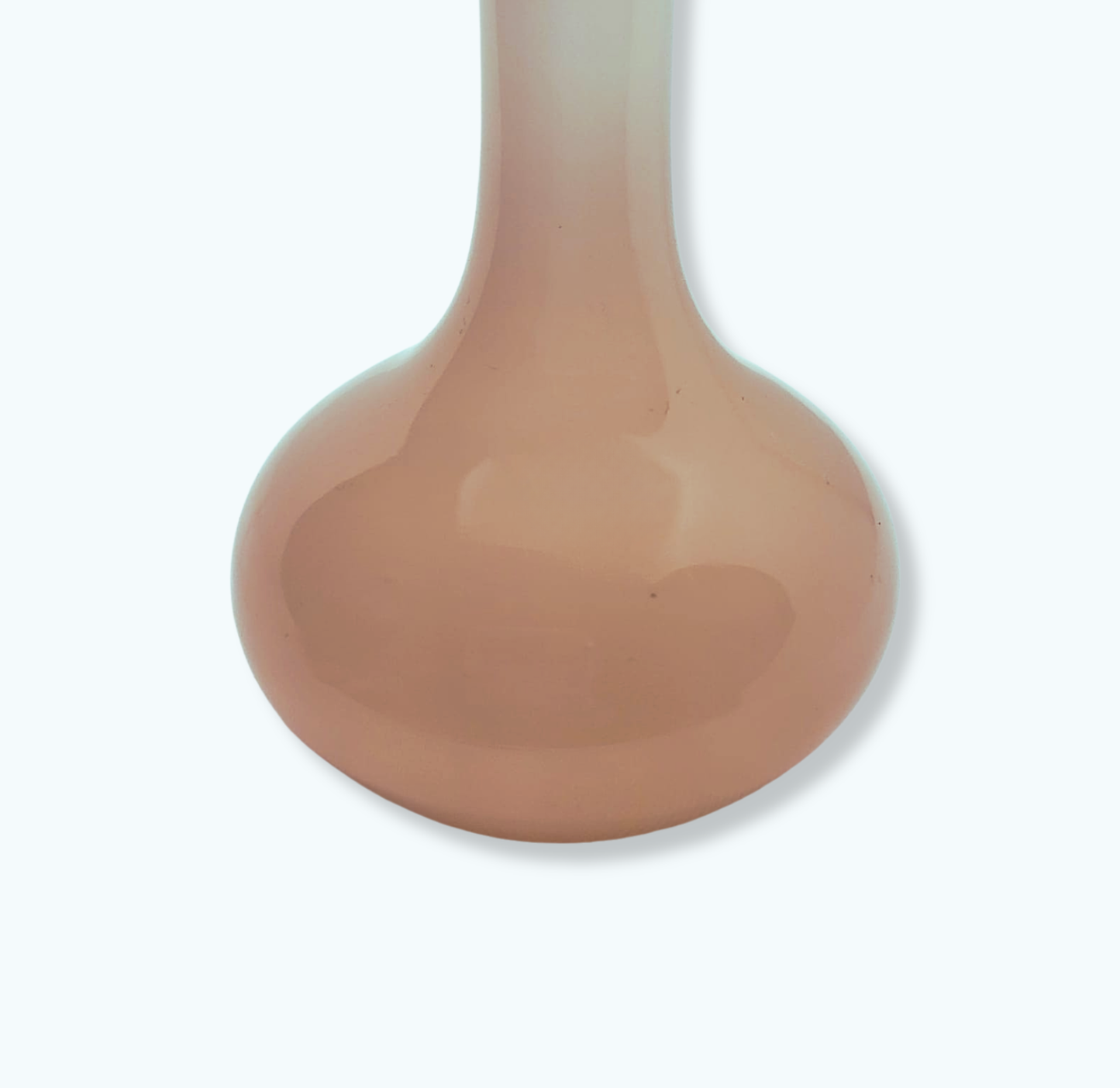 Petit soliflore en opaline rose – Forme goutte