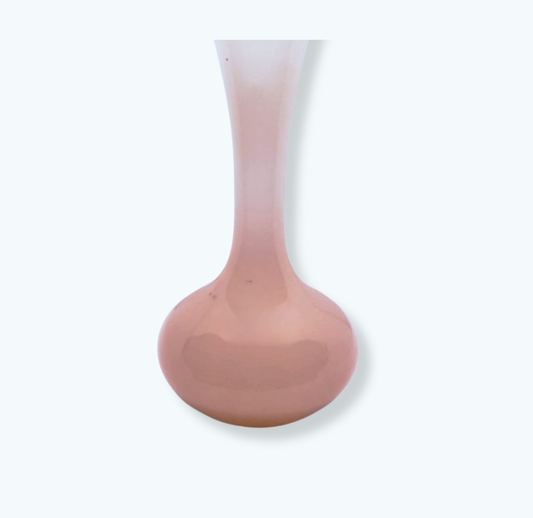 Petit soliflore en opaline rose – Forme goutte