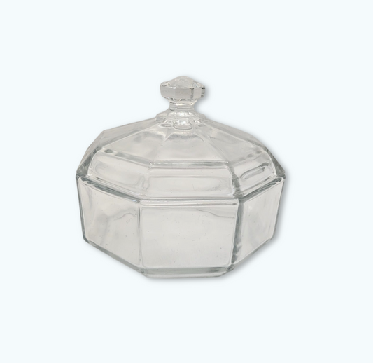 Sucrier vintage Arcoroc transparent – Verrerie française