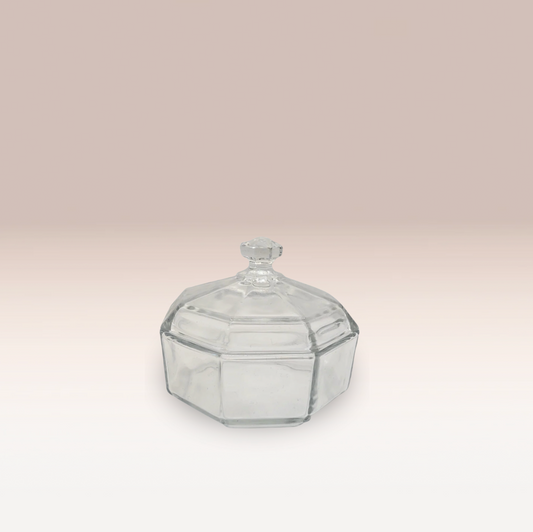 Sucrier vintage Arcoroc transparent – Verrerie française