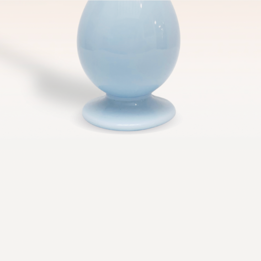 Soliflore en opaline bleu layette