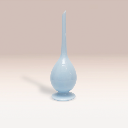 Soliflore en opaline bleu layette